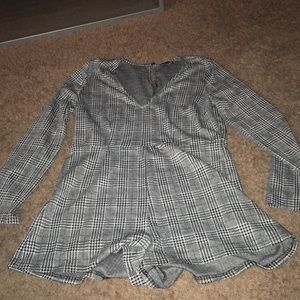 Plaid romper
